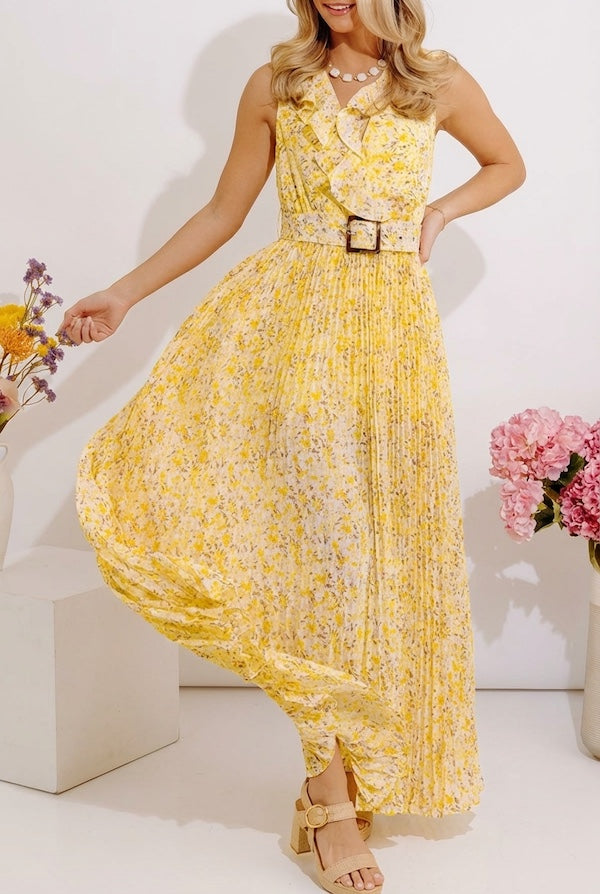 Stay Steady Floral Maxi S / yellow Stay Steady Floral Maxi S / yellow