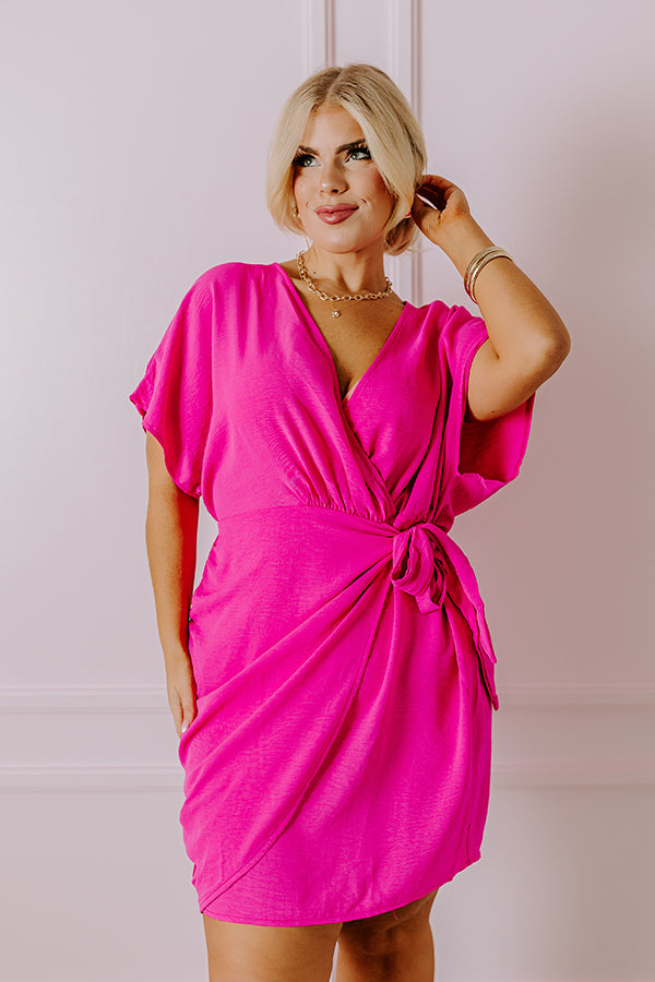 Possible Romance Mini Dress in Hot Pink Curves Impressions Online Boutique Possible Romance Mini Dress in Hot Pink Curves Impressions Online Boutique