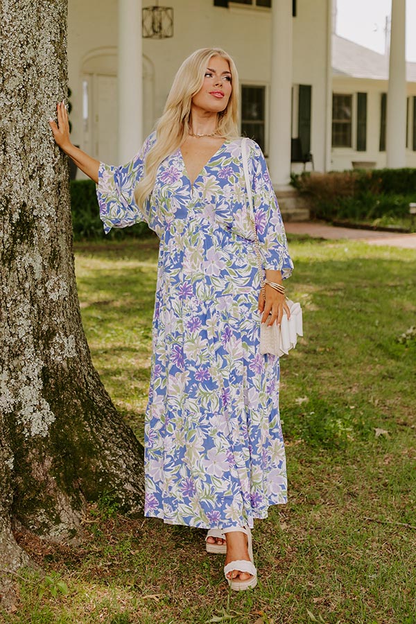 Blossom Breeze Floral Maxi In Periwinkle Curves Impressions Online Boutique Blossom Breeze Floral Maxi In Periwinkle Curves Impressions Online Boutique