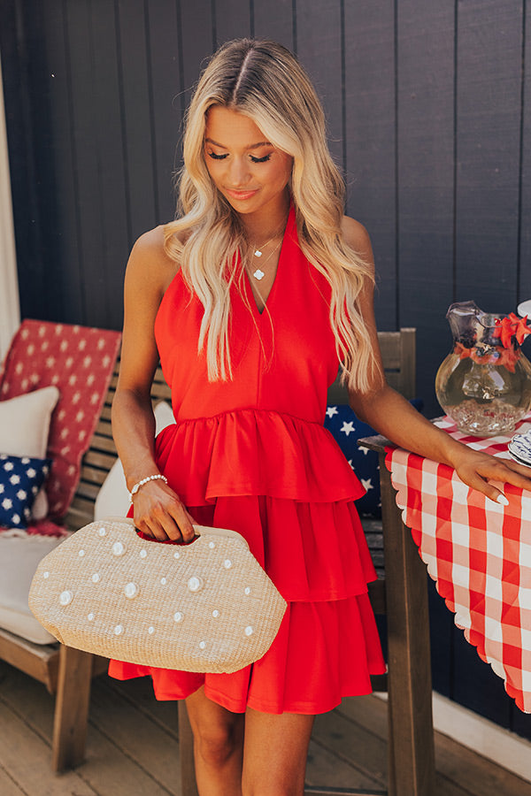 Writing Love Notes Ruffle Mini Dress in Red Impressions Online Boutique Writing Love Notes Ruffle Mini Dress in Red Impressions Online Boutique
