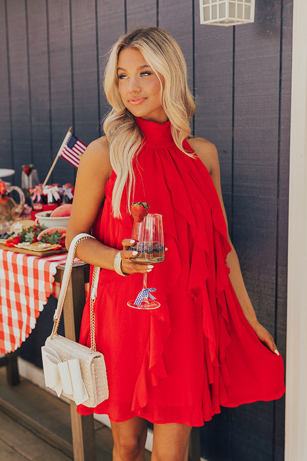 Salsa For Two Ruffle Mini Dress in Red Impressions Online Boutique Salsa For Two Ruffle Mini Dress in Red Impressions Online Boutique