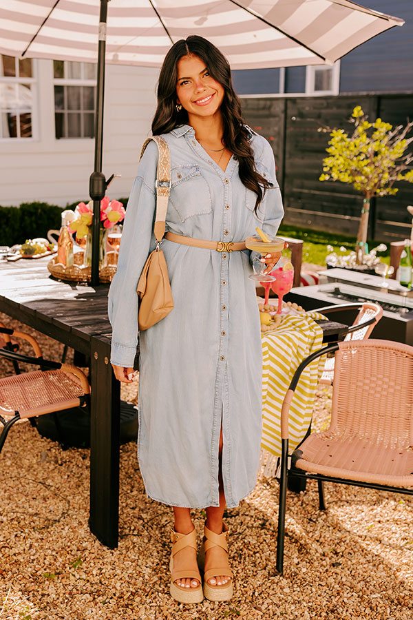 Street Chic Chambray Maxi Dress Street Chic Chambray Maxi Dress