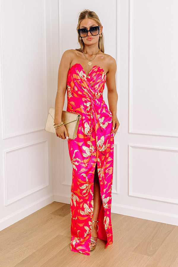 Gala Ready Satin Maxi Dress in Hot Pink Impressions Online Boutique Gala Ready Satin Maxi Dress in Hot Pink Impressions Online Boutique