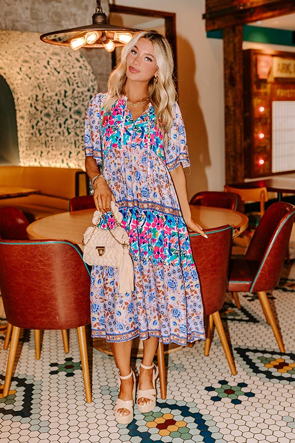 Tropical Bloom Midi in Dusty Purple Impressions Online Boutique Tropical Bloom Midi in Dusty Purple Impressions Online Boutique