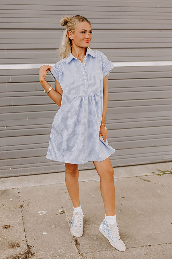 dallas mini dress Dallas Mini Dress BLUE / Brown Stripe AU10/US M / BLUE / Brown Stripe