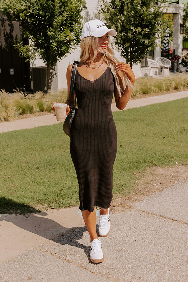 how to style a ribbed midi dress Ribbed Midi Dress - MEMORANDUM