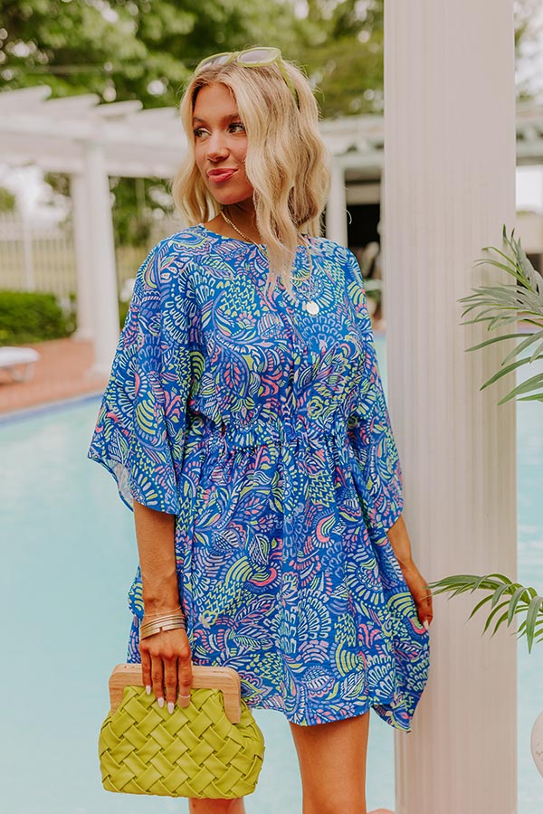 Antigua Bound Caftan Mini Dress M / cobalt-Blue Antigua Bound Caftan Mini Dress M / cobalt-Blue