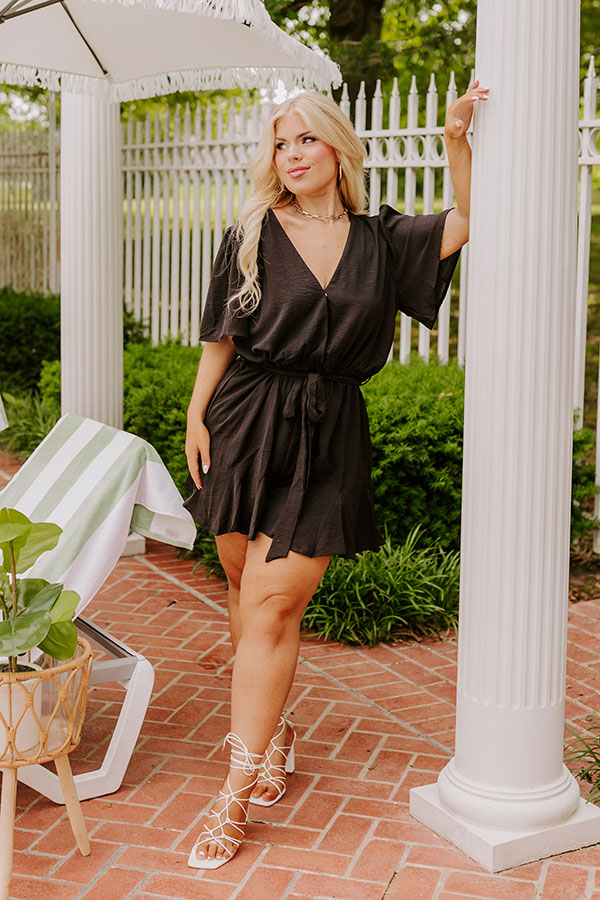 Flirty And Sweet Romper in Black Curves XL / Black Flirty And Sweet Romper in Black Curves XL / Black