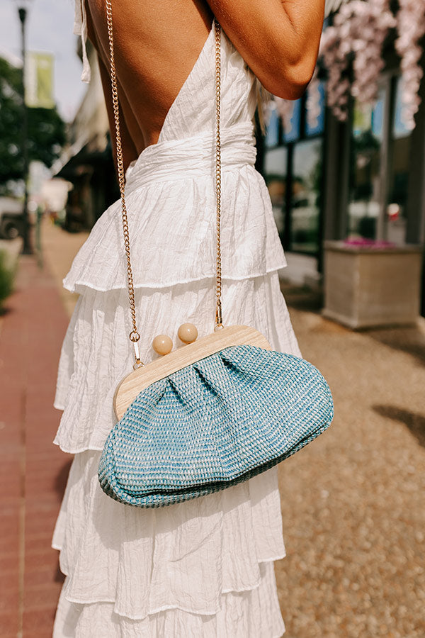 Out And About Woven Purse in Blue Out And About Woven Purse in Blue