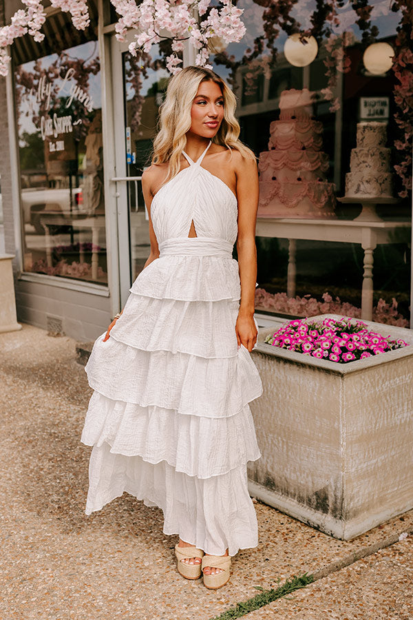 Beloved Bliss Tiered Maxi Dress in Ivory Beloved Bliss Tiered Maxi Dress in Ivory