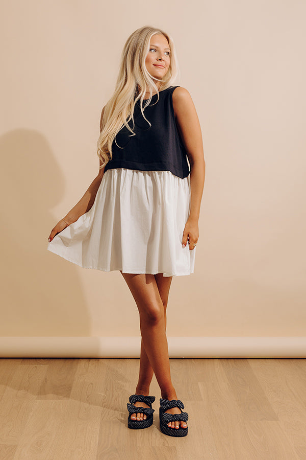Small Town Girl Mini Dress in Black L / Black Small Town Girl Mini Dress in Black L / Black