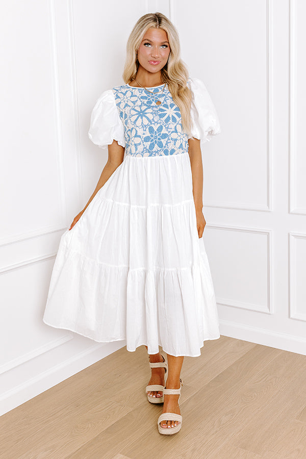 Southern Smiles Crochet Midi in Sky Blue Southern Smiles Crochet Midi in Sky Blue
