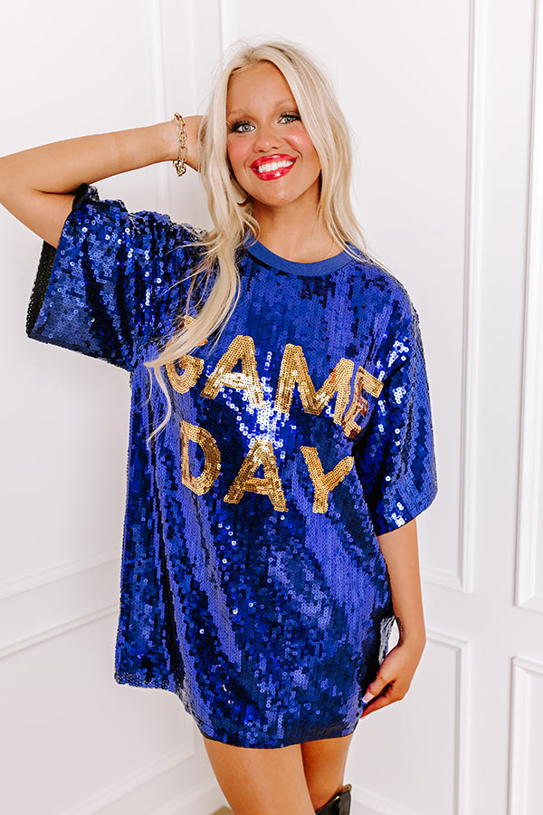 Gameday Sequin Tunic in Blue Gameday Sequin Tunic in Blue
