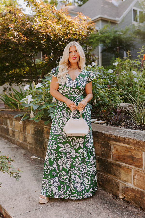 Front Porch Sippin' Maxi Dress in Hunter Green Curves Impressions Online Boutique Front Porch Sippin' Maxi Dress in Hunter Green Curves Impressions Online Boutique