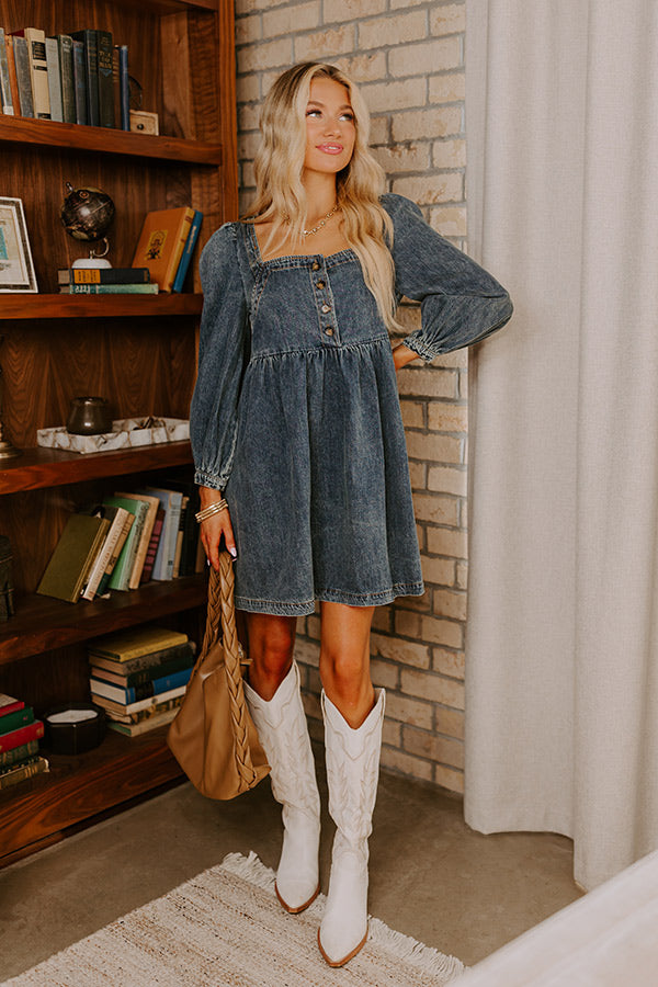 Derby Darling Denim Mini Dress Derby Darling Denim Mini Dress