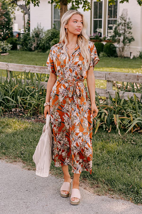 Vineyard Charm Satin Midi in Copper S / Copper Vineyard Charm Satin Midi in Copper S / Copper