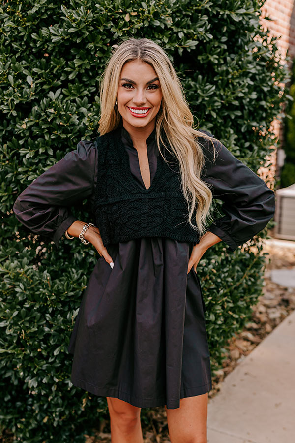 Boho Belle Two Piece Mini Dress in Black Boho Belle Two Piece Mini Dress in Black