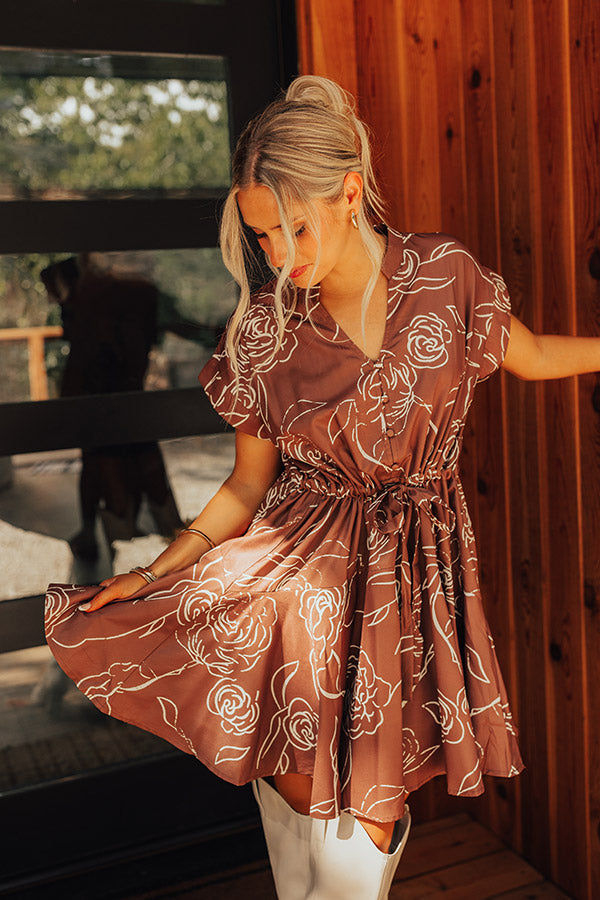 rose garden mini dress Rose Garden Chic Jacquard Mini Dress XL / Black