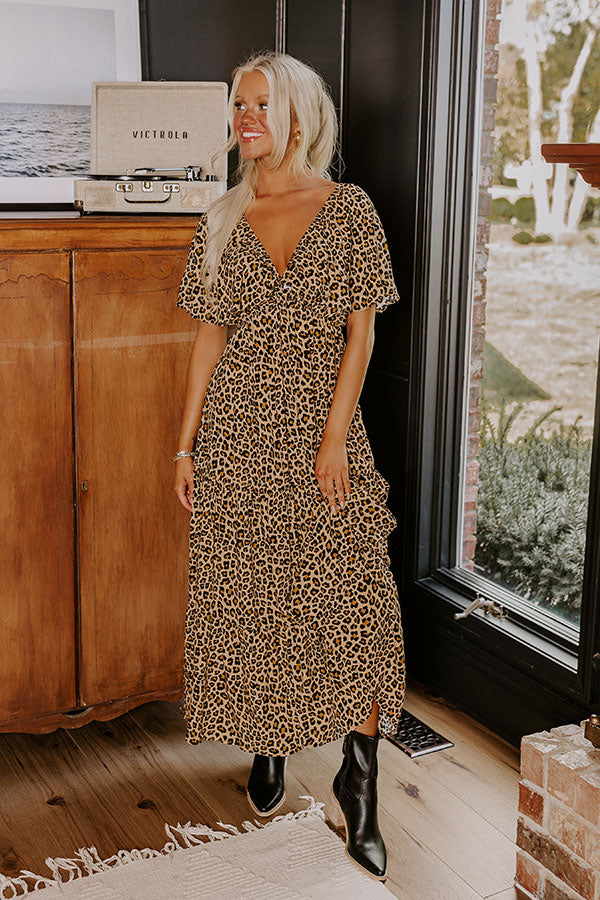 cheetah print dress flowy Verdusa Women's Y2k Cheetah Print Mesh Sheer Maxi Dress Leopard Long Sleeve Elegant Formal Wedding Guest Dress Cocktail Brown Medium at Amazon Women's Clothing store