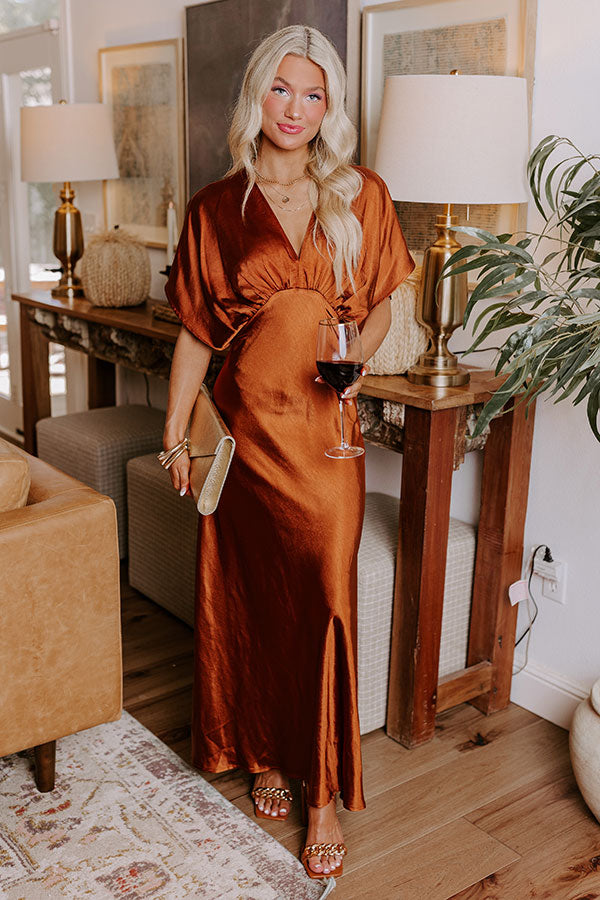 Gala Moment Satin Maxi Dress in Dark Rust – Impressions Online Boutique Gala Moment Satin Maxi Dress in Dark Rust – Impressions Online Boutique