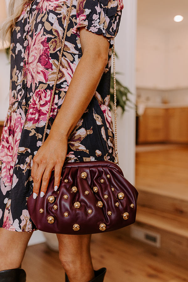 Posh Mindset Faux Leather Purse in Windsor Wine Posh Mindset Faux Leather Purse in Windsor Wine