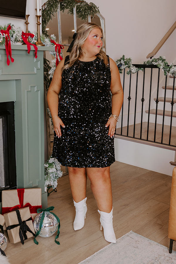 Glam Lifestyle Sequin Mini Dress Curves Glam Lifestyle Sequin Mini Dress Curves