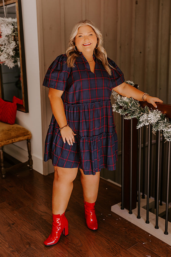 Plaid Baby Doll Dress Red Chic Checkmate Babydoll Mini Dress Curves Plaid Baby Doll Dress Red Chic Checkmate Babydoll Mini Dress Curves
