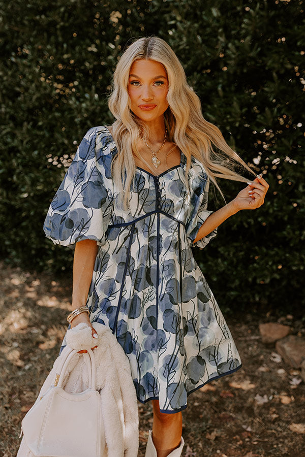 Autumn Stroll Babydoll Mini Dress in Blue Impressions Online Boutique Autumn Stroll Babydoll Mini Dress in Blue Impressions Online Boutique