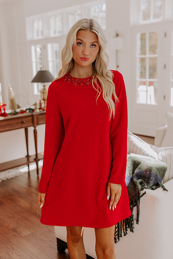 Holiday Party Embellished Mini Dress Holiday Party Embellished Mini Dress