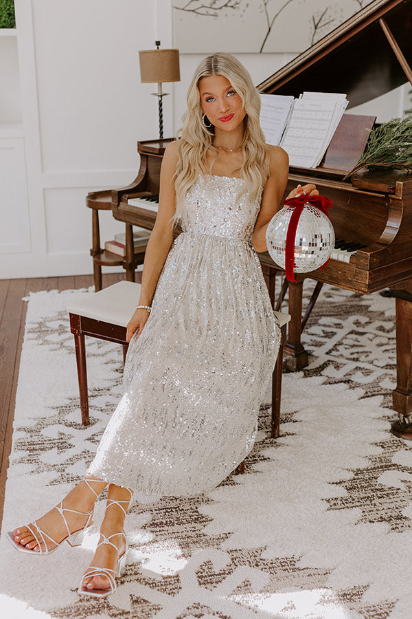 All The Sparkle Sequin Midi in Champagne S / Champagne All The Sparkle Sequin Midi in Champagne S / Champagne