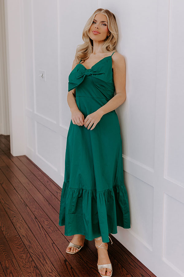 Flirty Feels Maxi Dress XS / emerald Flirty Feels Maxi Dress XS / emerald