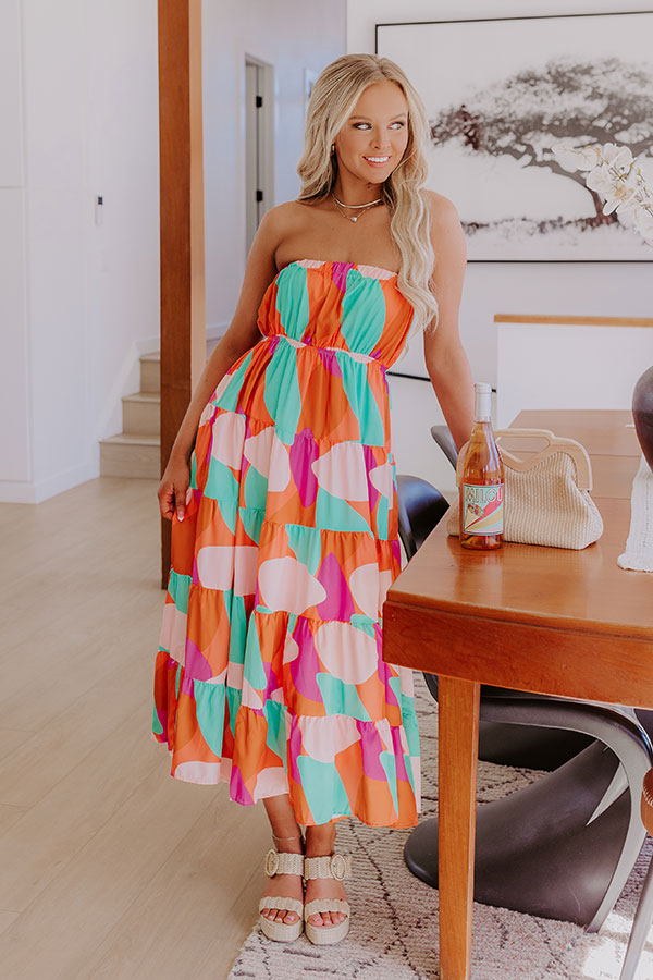 knee length dresses for ladies Style Boost Color Block Knit Midi Dress VICI