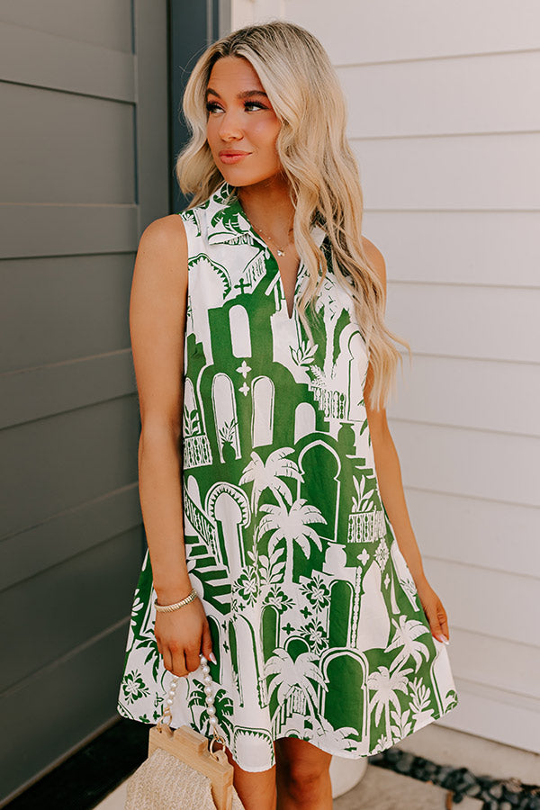 green dress jet set Jet Set To Morocco Mini Dress