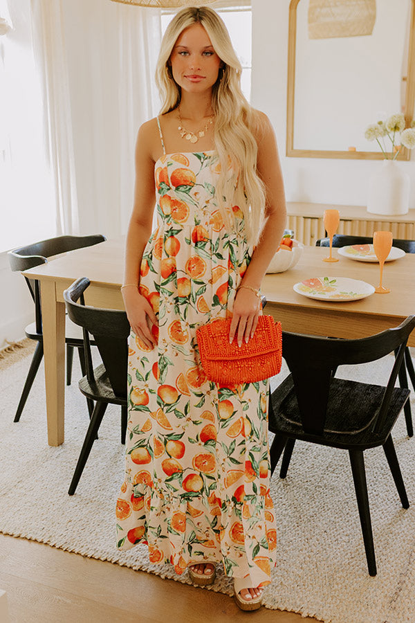 On Holiday Maxi Dress in Orange S / Orange On Holiday Maxi Dress in Orange S / Orange