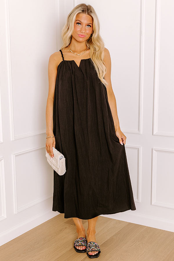 Villa Views Midi Dress in Black M / Black Villa Views Midi Dress in Black M / Black