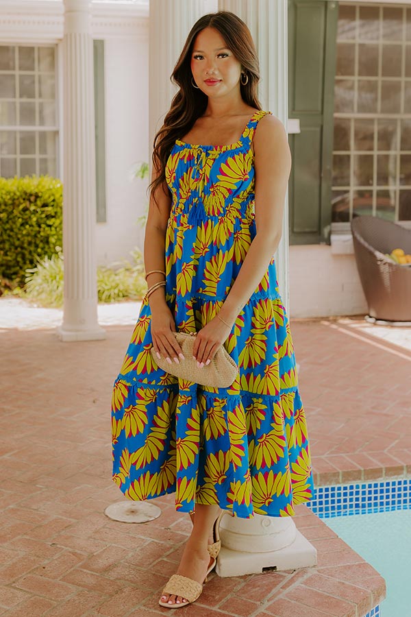 vibrant midi dress Wild Meadow Magic Midi Dress