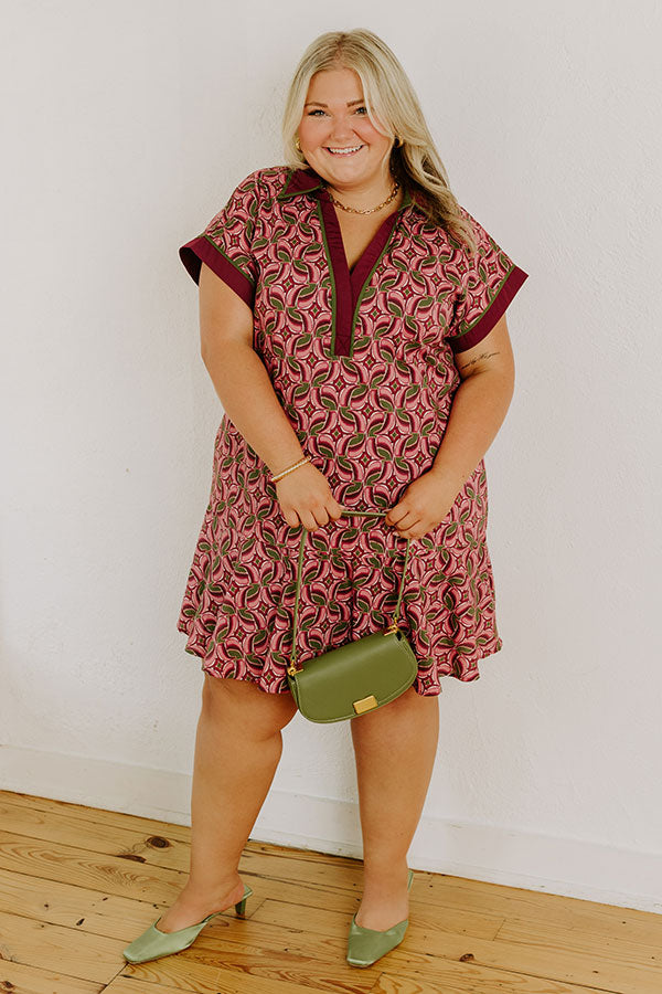 cider red dress Cider Dreams Mini Dress in Sangria Curves 1XL / Sangria