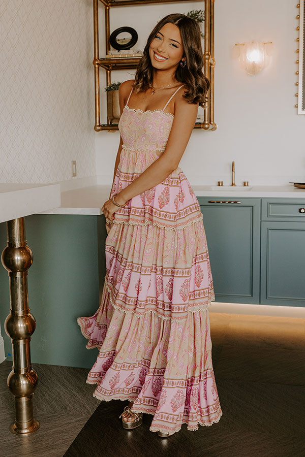 Feeling Boho Tiered Maxi Dress in Primrose Yellow M / Primrose Yellow Feeling Boho Tiered Maxi Dress in Primrose Yellow M / Primrose Yellow