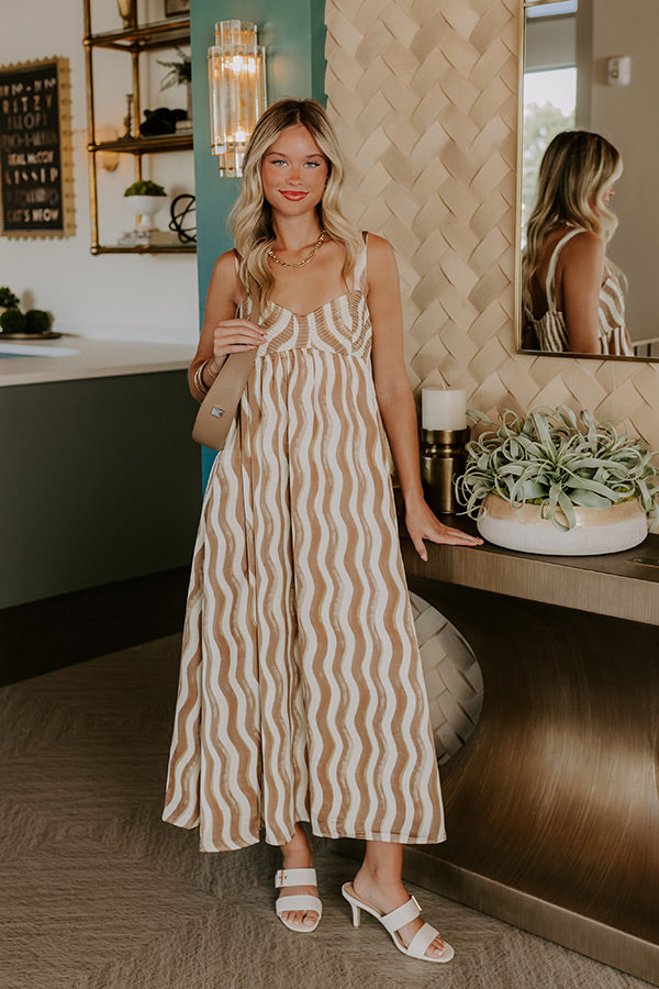 satin midi dress beige Beige Satin Midi Dress: Adjustable Straps, Full Circle Skirt