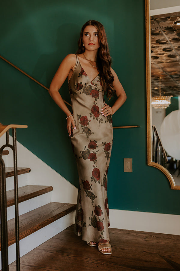 Midnight Garden Satin Floral Maxi Dress Impressions Online Boutique Midnight Garden Satin Floral Maxi Dress Impressions Online Boutique