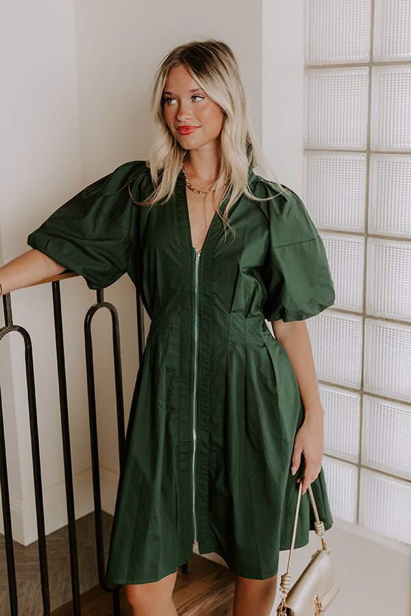 Napa Girls Trip Mini Dress in Hunter Green M / hunter-green Napa Girls Trip Mini Dress in Hunter Green M / hunter-green
