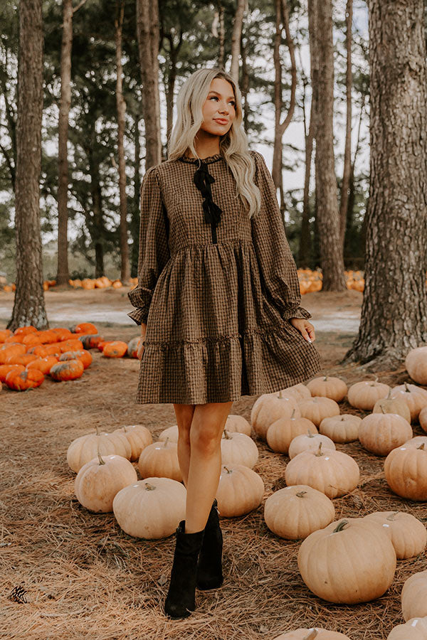 Hudson Hues Plaid Mini Dress