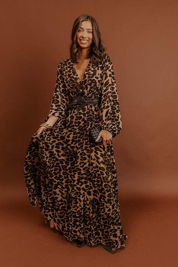 Chic Affair Leopard Maxi Dress