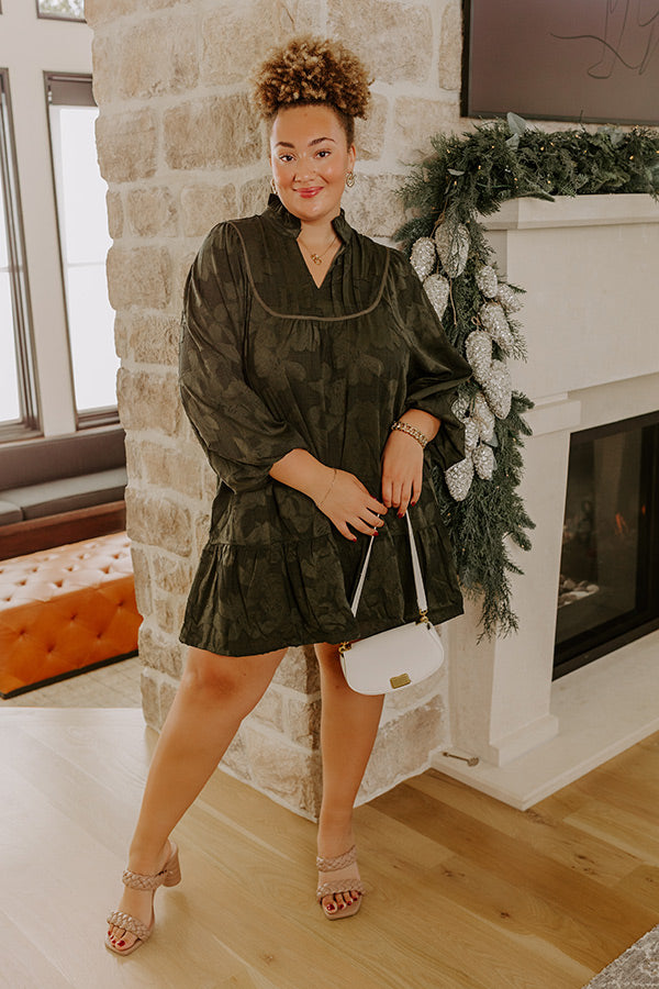 gathered floral jacquard mini dress BYTIMO Gathered floral-print jacquard mini shirt dress