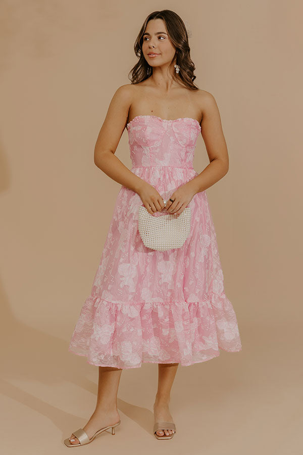 floral organza midi dress Dreamy Organza Midi, Blue Multi