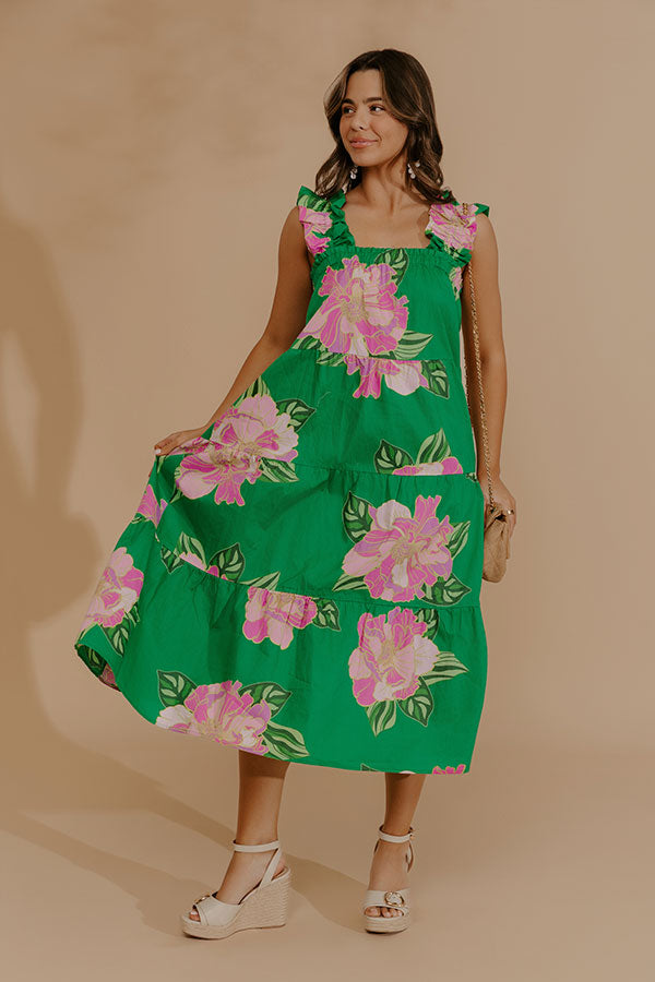 Sunset Suite Floral Midi Dress Sunset Suite Floral Midi Dress