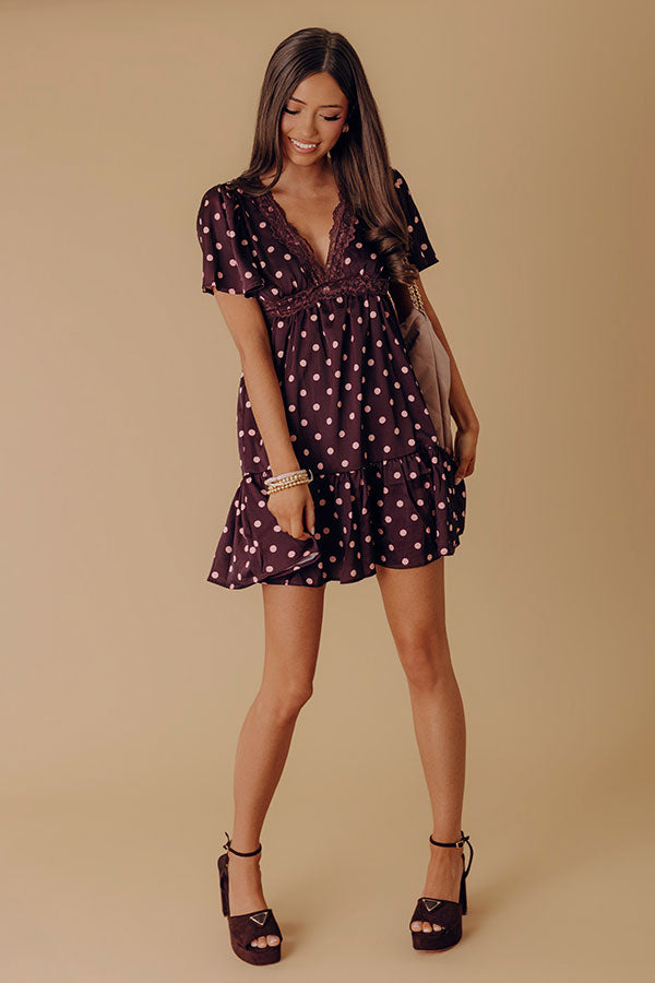 Sweet Melody Satin Polka Dot Mini Dress – Impressions Online Boutique