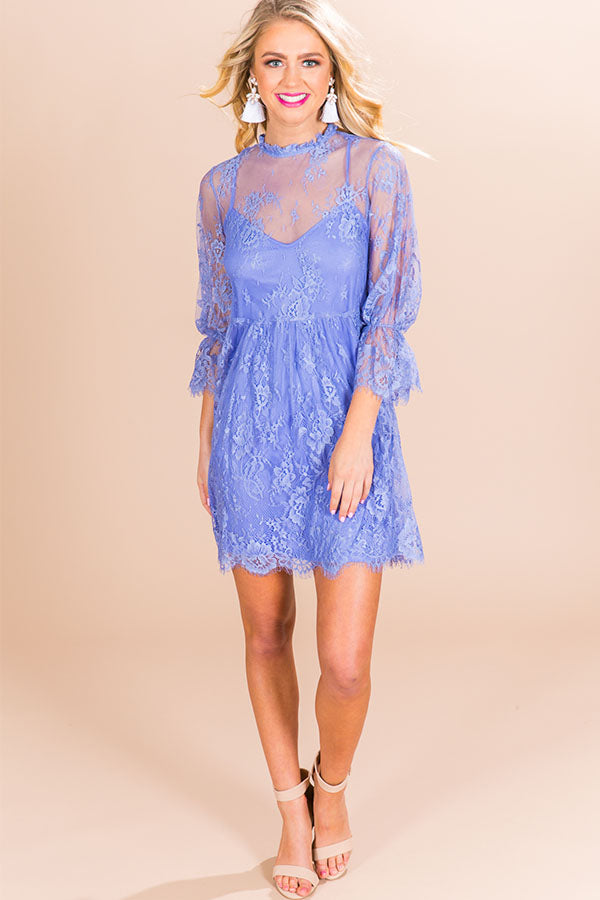 periwinkle party dress Short Dress 28249 by Ava Presley Periwinkle / 0