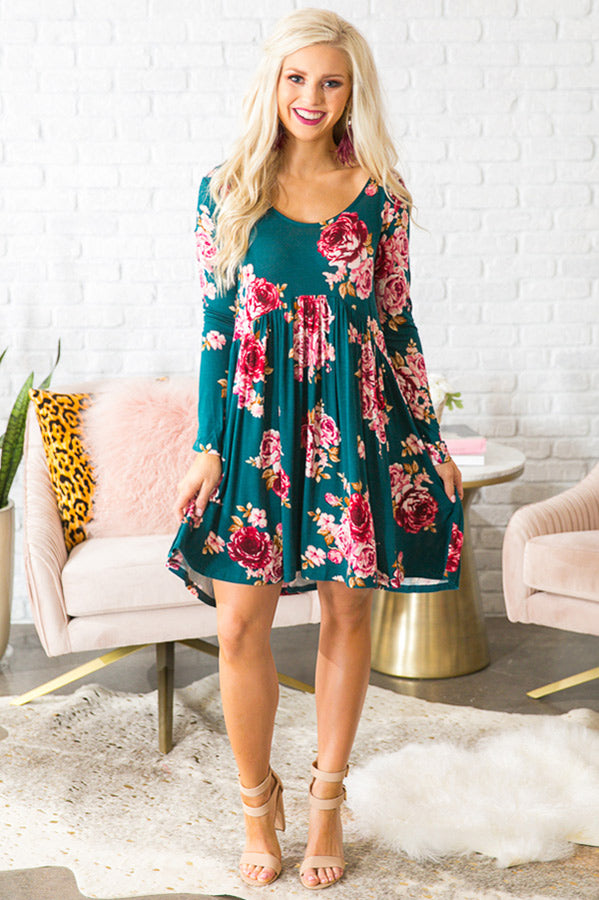 babydoll skater dress ASOS Design Floral Ruffle Babydoll Skater Dress Pink Red Size 8 Cottagecore