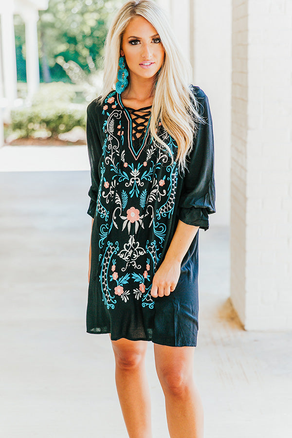 Island Breeze Embroidered Shift Dress Island Breeze Embroidered Shift Dress